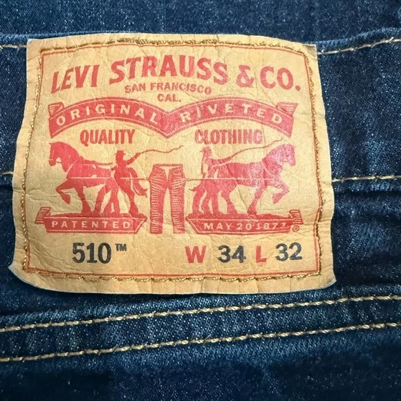 Levi’s Men's Blue Jeans Size W34 L32 - Picture 5 of 6